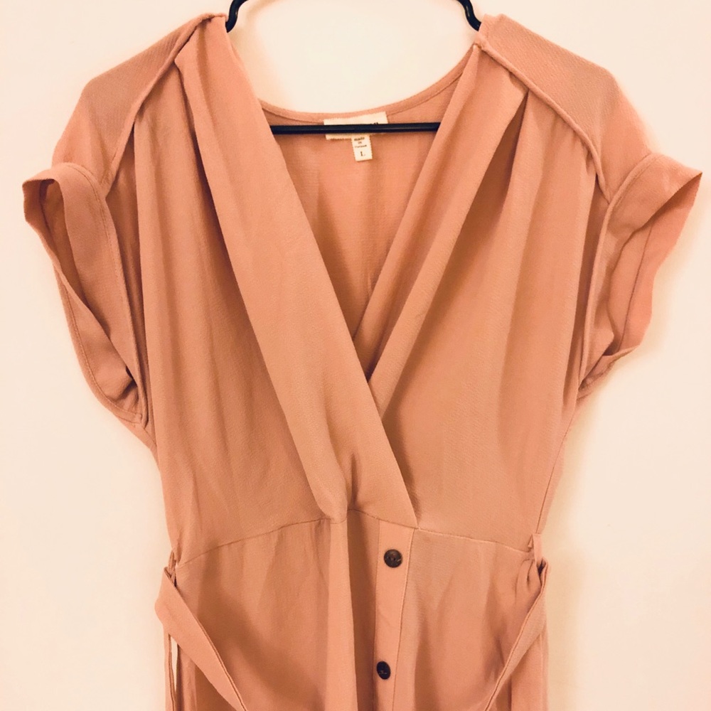 Women’s Light Pink/Mauve Midi Dress Size L